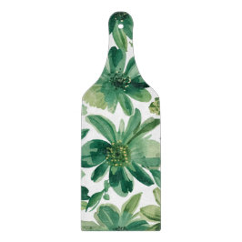 Grüne Gartengestaltung Florale Botanische Aquarell Schneidebrett