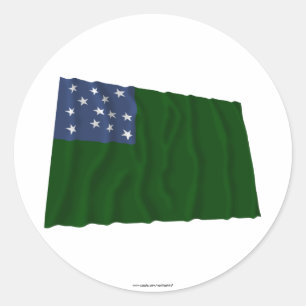 Grüne Gebirgsjungenflagge Runder Aufkleber