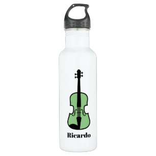 Grüne Geige-Wasserflasche für Geiger Edelstahlflasche
