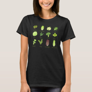 Grüne Gemüse Süße Gesunde Salat Essen Liebe Gemüse T-Shirt