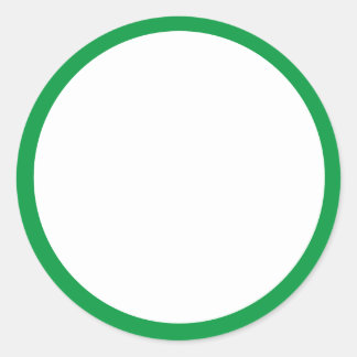 Grüne Genehmigung Runder Aufkleber