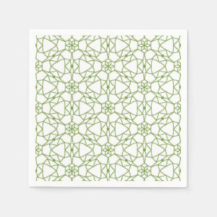 Grüne Geometrie Serviette