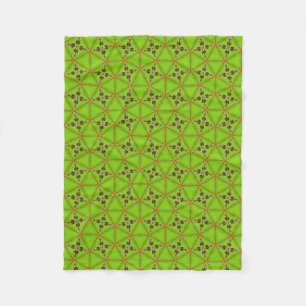 Grüne geometrische Fleece-Decke Fleecedecke