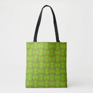 Grüne geometrische Muster-Tasche Tasche