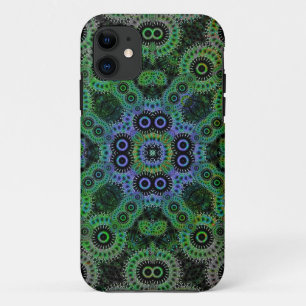 Grüne geometrische Zahnräder Muster CaseMate iPhon Case-Mate iPhone Hülle