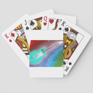Grüne Gitarre Spielkarten