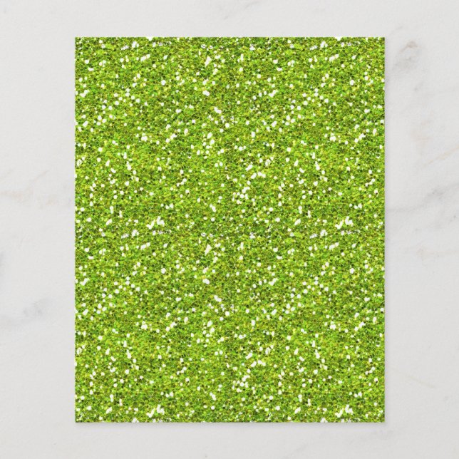 GRÜNE GLITZER-ÄHNLICHE TEXTURE HINTERGRUNDZEICHEN FLYER (Vorne)