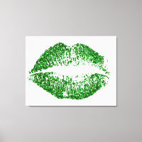 Grüne Glitzer Lippen #2
