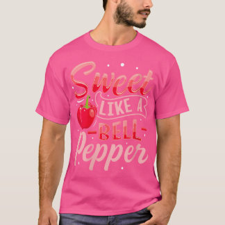 Grüne Glockenpfeffer-Gartenkostangebot für Damen T-Shirt