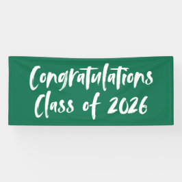 Grüne Glückwünsche Klasse 2023 Abschluss Banner