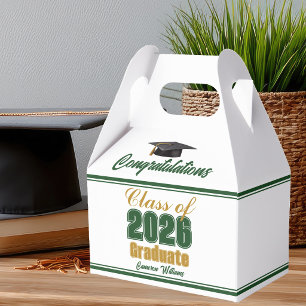 Grüne Gold-Abschlussfeier der Klasse 2026 Geschenkschachtel