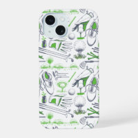 Grüne Golf Icons Muster