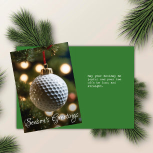 Grüne Golfsaison - Grüße Weihnachten