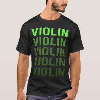 Grüne Gradient Violin T-Shirt