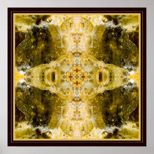 Grüne Granate I gemstone Fraktal Art Poster