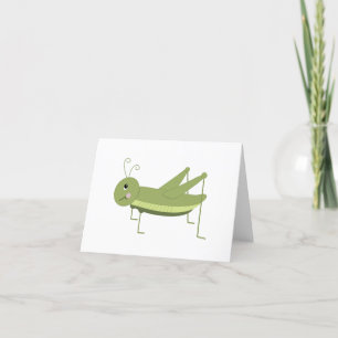 Grüne Grasshopper Dankeskarte