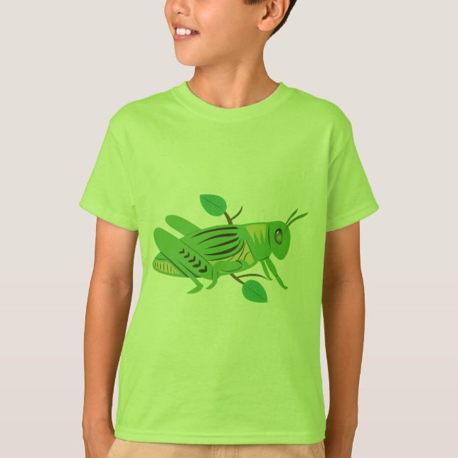 Grüne Grasshopper T-Shirt (Vorderseite)
