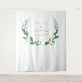 Grüne Grüne Kulisse Wandteppich