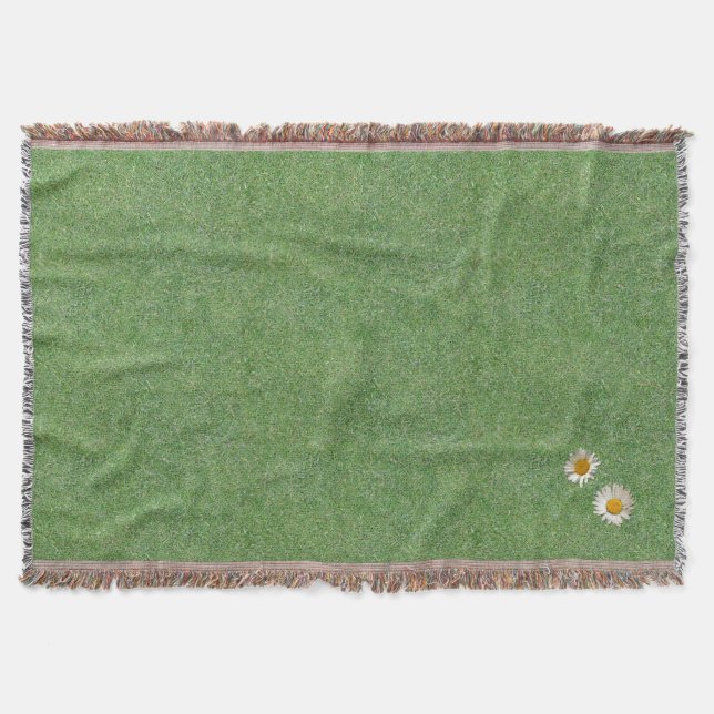 Grüne grünes Gras-Decke Decke (Vorderseite)