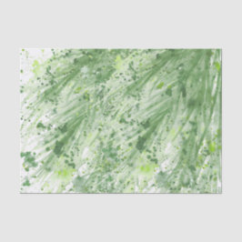 Grüne Grünflächen abstrakte Aquarellkunst Seidenpapier