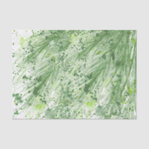Grüne Grünflächen abstrakte Aquarellkunst Seidenpapier