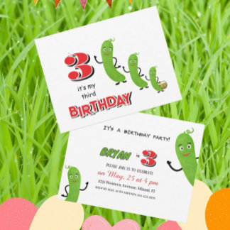 Grüne Gurken Einladung