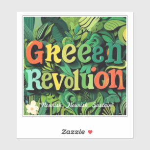 "Grüne Harmonie in Design" Aufkleber