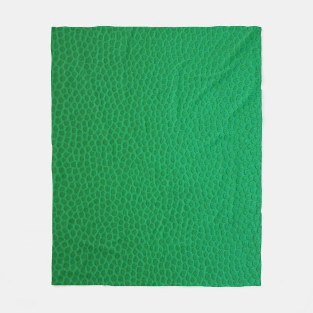 Grüne Hautstruktur Fleecedecke (Vorderseite)