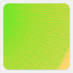 Grüne, hellgrüne Farbe leuchtet auf Quadratischer Aufkleber