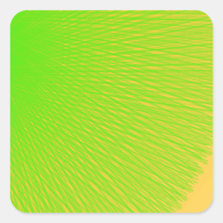 Grüne, hellgrüne Farbe leuchtet auf Quadratischer Aufkleber