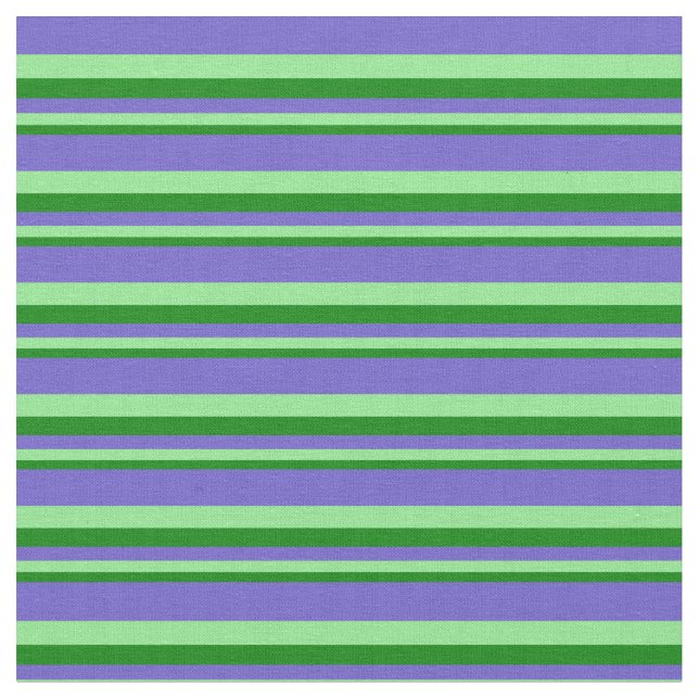 Grüne, hellgrüne und schieferblaue Linien Stoff (Nahaufnahme)