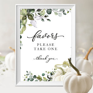 Grüne Herbst-Kürbis-Baby-Party-Geschenke Schild