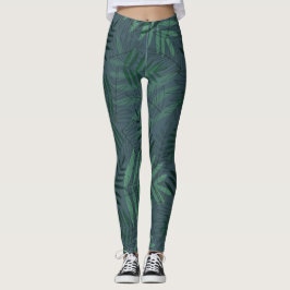 Grüne Herbstlaube Leggings