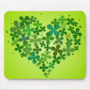 "Grüne Herzen" Mousepad