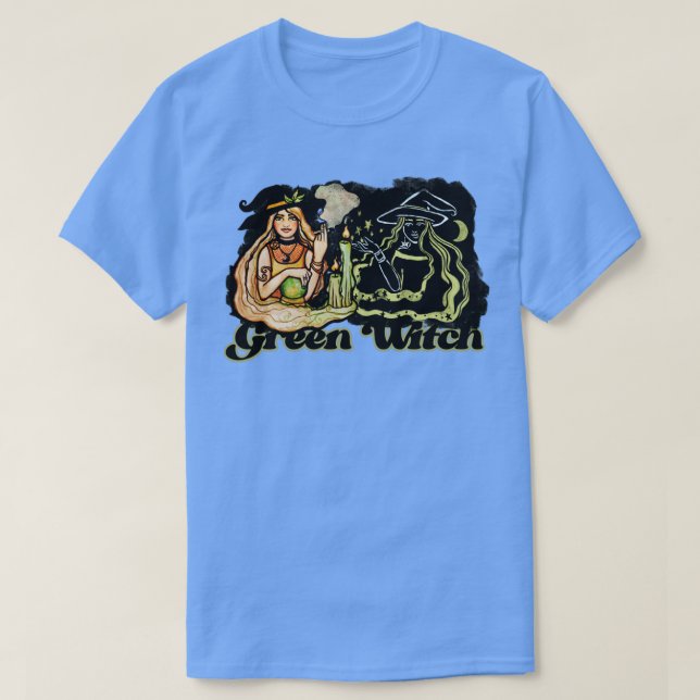 Grüne Hexe 4201 T-Shirt (Design vorne)