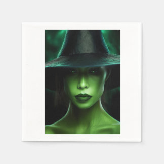 Grüne Hexe Serviette