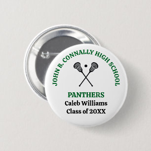 Grüne High School Lacrosse-Mannschaft individuell Button