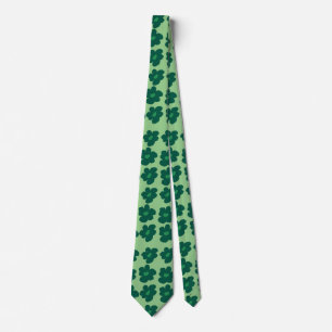 Grüne Hippie-Blume Krawatte