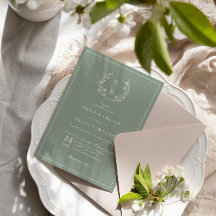 Grüne Hochzeit der Botanischen Monogramm-Wraath-Za