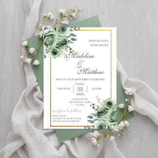 Grüne Hochzeit Einladung