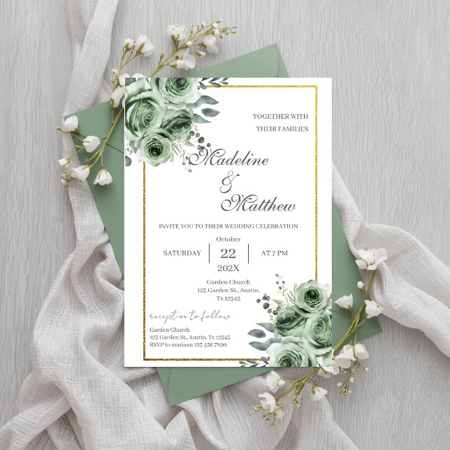 Grüne Hochzeit  Einladung (Von Creator hochgeladen)
