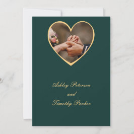 Grüne Hochzeit Feiertagskarte