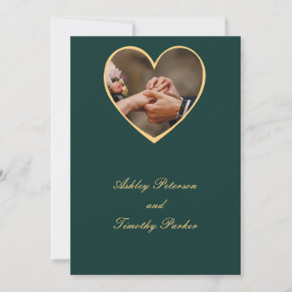 Grüne Hochzeit Feiertagskarte