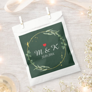 Grüne Hochzeit Geschenktütchen