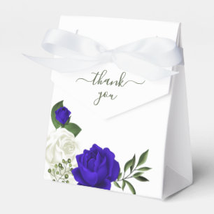 Grüne Hochzeit in königsblauen und weißen Blume Geschenkschachtel