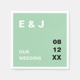 Grüne Hochzeit von Neapel Serviette