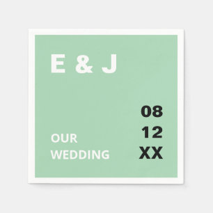 Grüne Hochzeit von Neapel Serviette