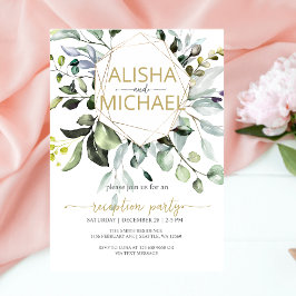 Grüne Hochzeitsempfehlung Feiertagskarte