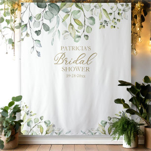Grüne Hochzeitsshower-Kulisse Foto-Requisite Wandteppich