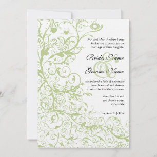 Grüne Hydrangea #28 Einladungen für Hochzeiten von